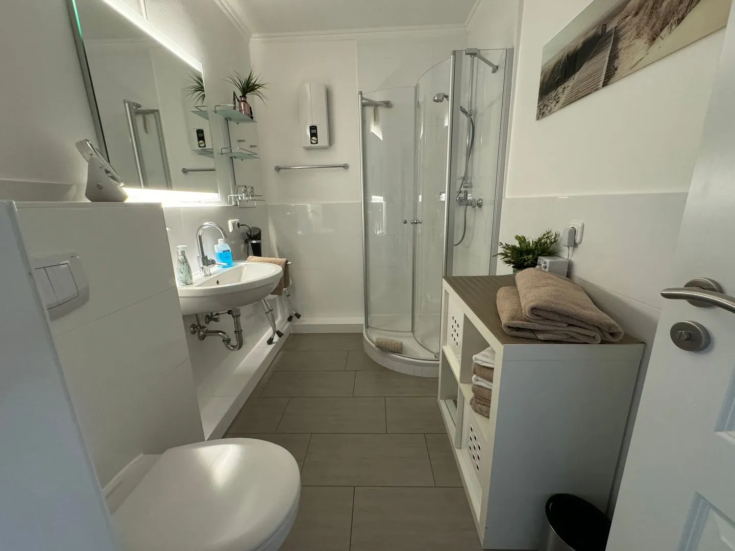 Ferienwohnung im Haus Strandstr.22 Strandläufer- App. 51 Westerland - Badezimmer