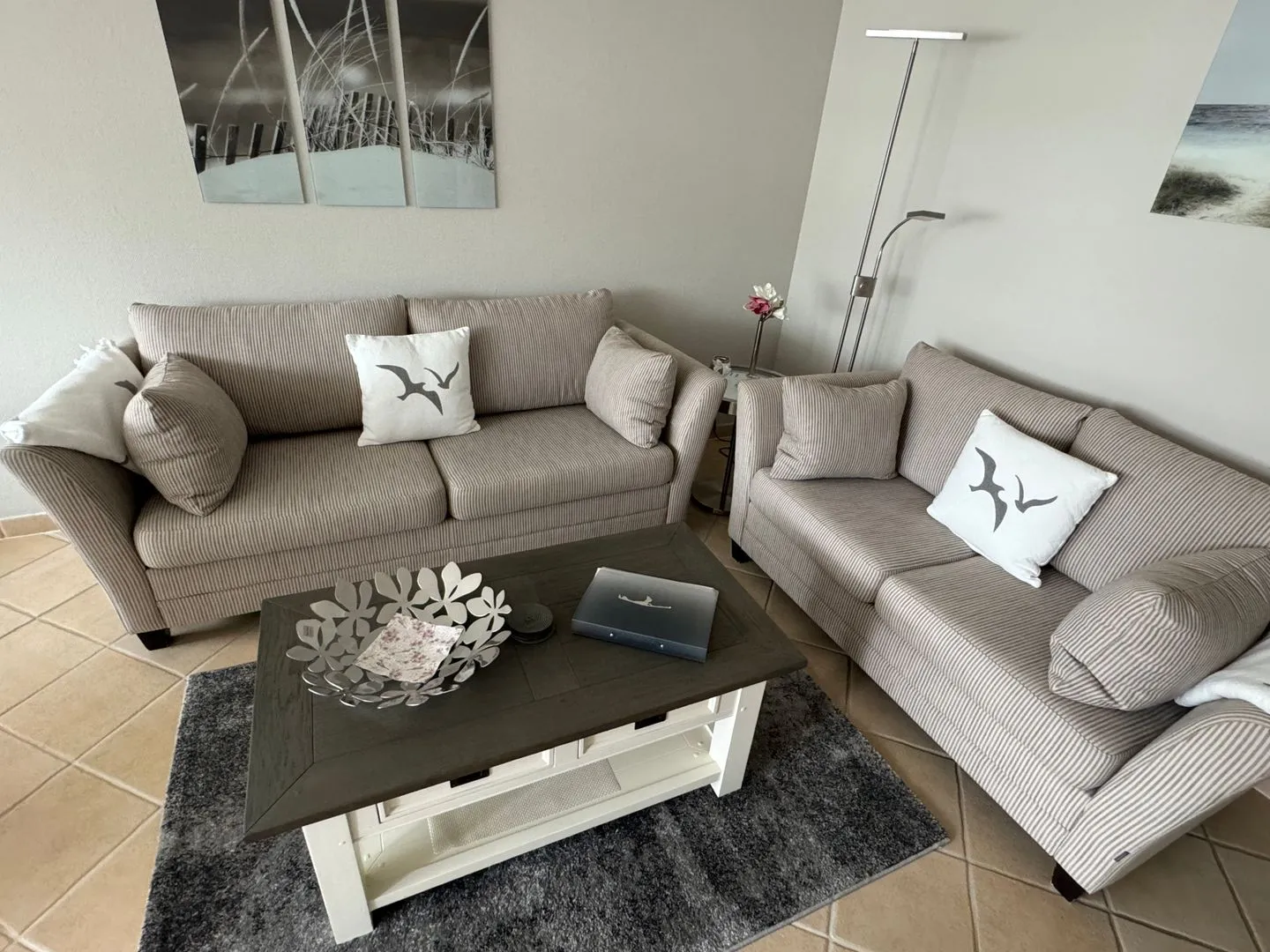 Ferienwohnung im Haus Strandstr.22 Strandläufer- App. 51 Westerland - Wohnzimmer