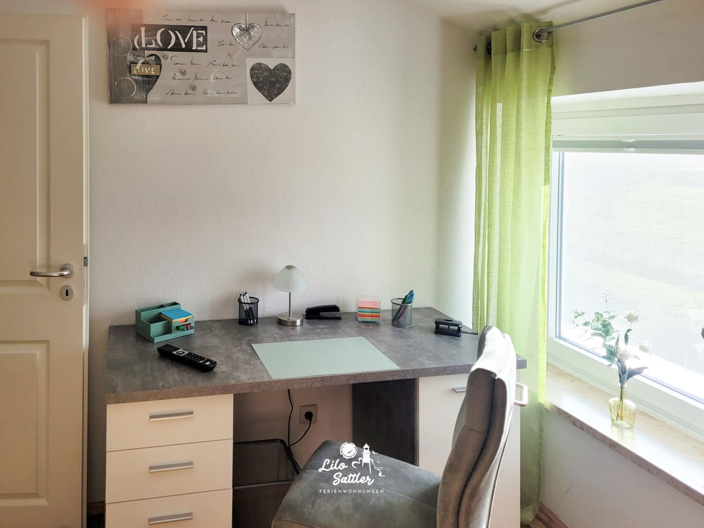 Ferienwohnung "Landtraum" Wohnzimmer, Schlafzimmer 2
