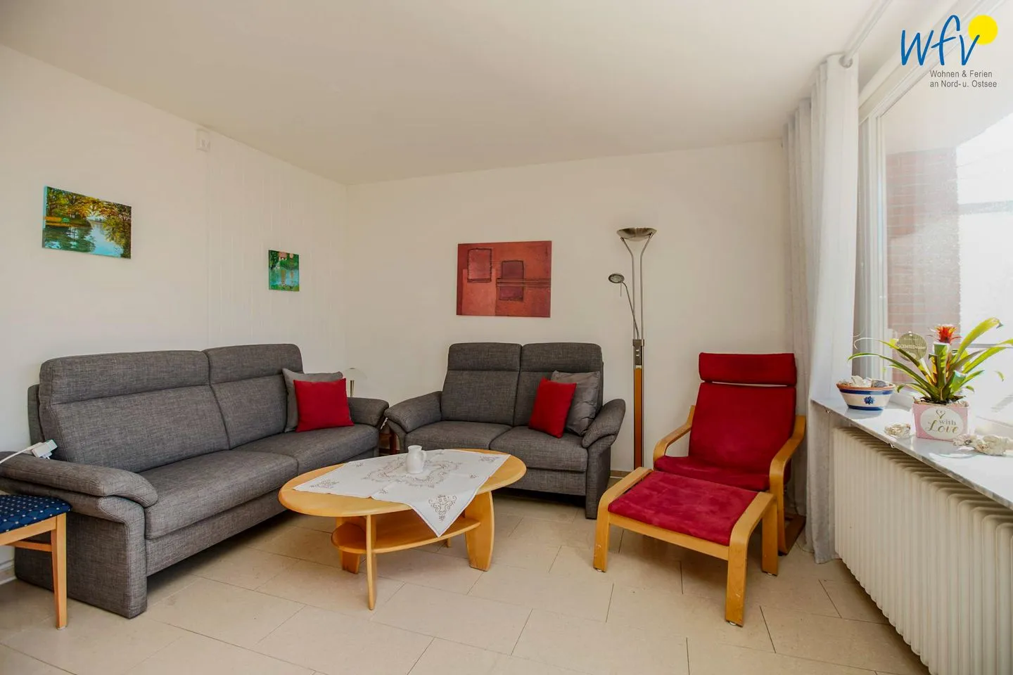 Süderhaus Ferienwohnung 9 Borkum - Wohnzimmer