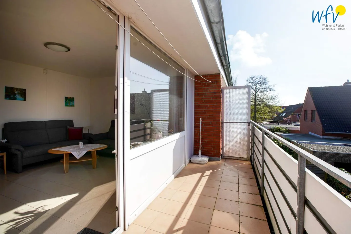 Süderhaus Ferienwohnung 9 Borkum - Balkon