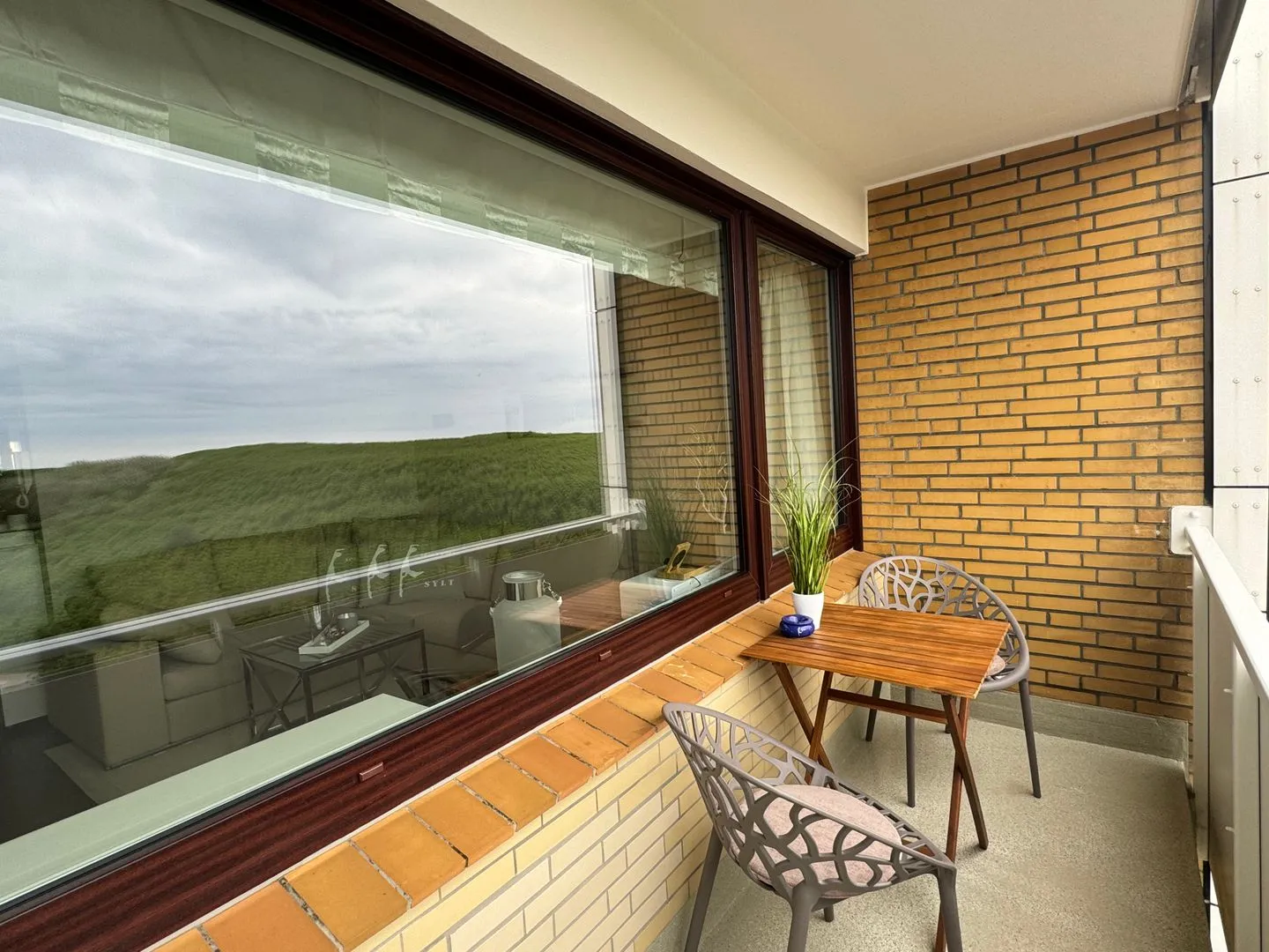 Ferienwohnung Brandenburgerstr. 11 - Dühne16 mit kleinem Meerblick Westerland - Balkon