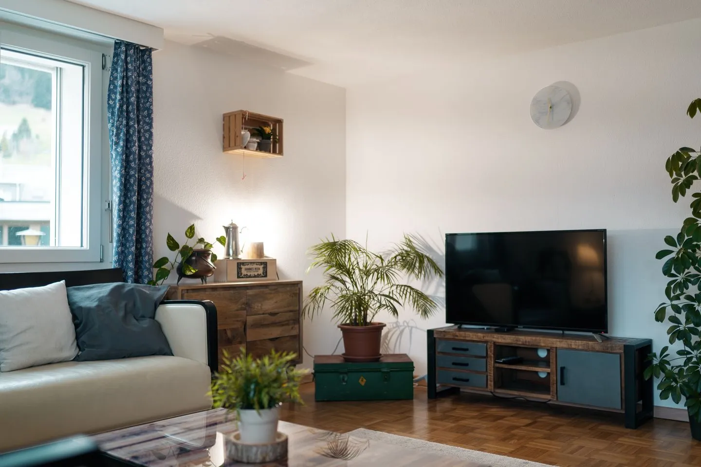 Apartment Casa Grande Amden - Wohnzimmer