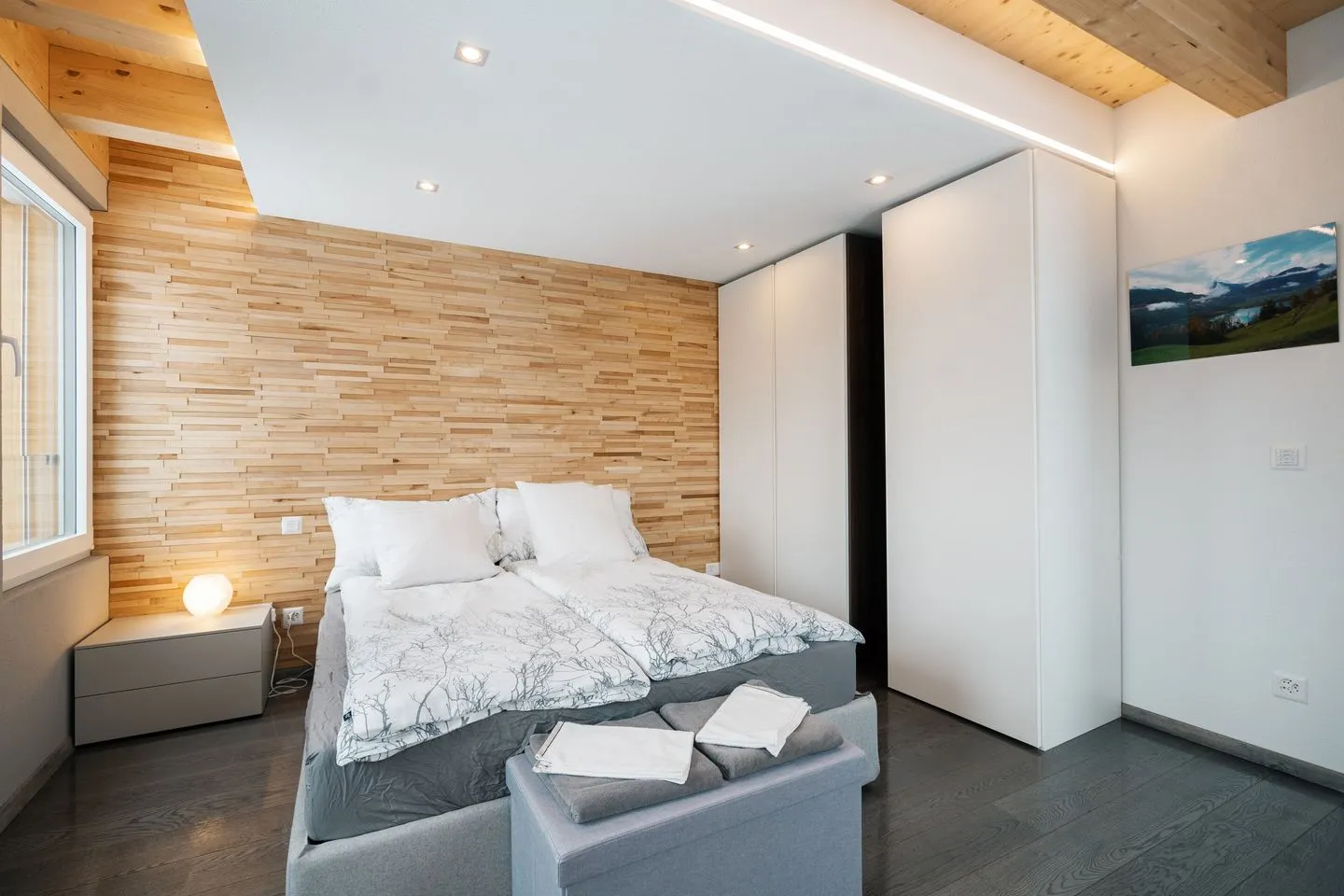Chalet Lehni mit separatem Apartment Amden - Schlafzimmer