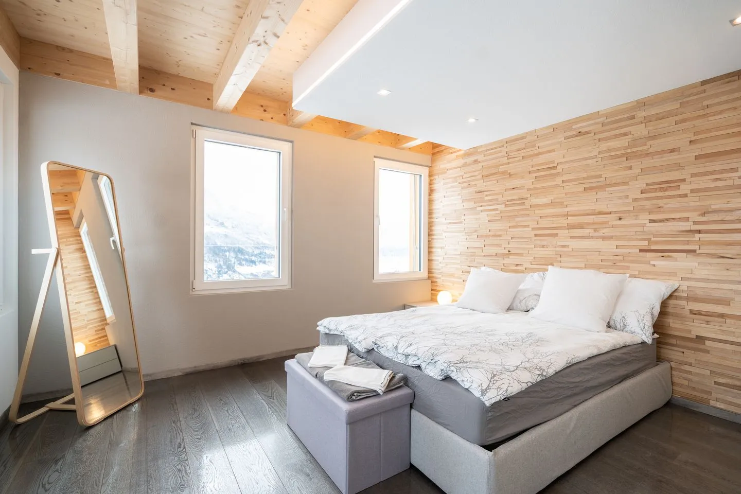 Chalet Lehni mit separatem Apartment Amden - Schlafzimmer