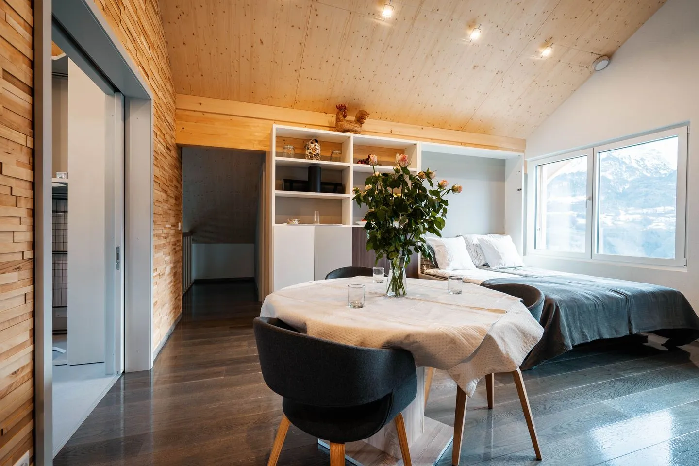 Chalet Lehni mit separatem Apartment Amden - Schlafzimmer
