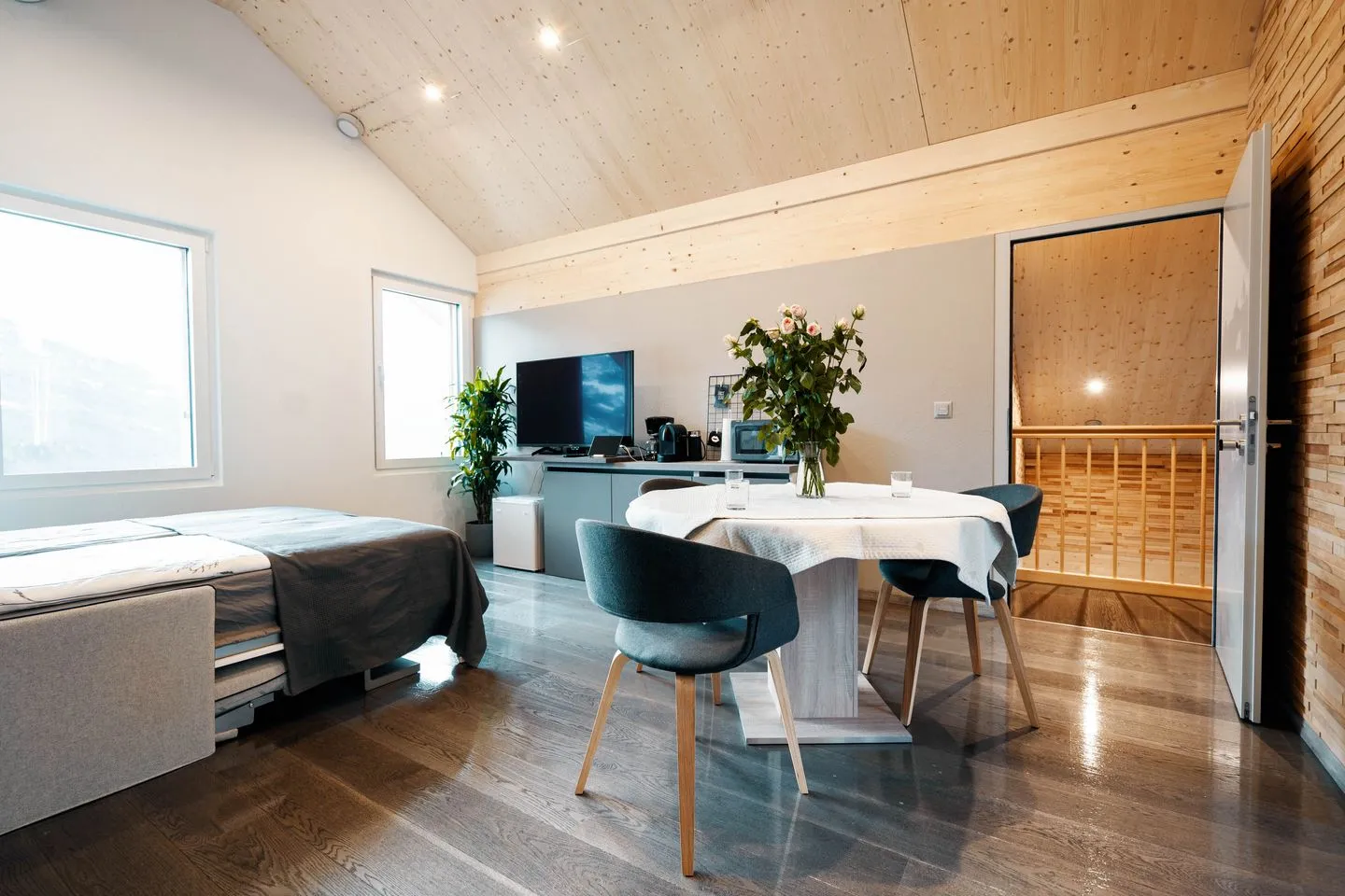 Chalet Lehni mit separatem Apartment Amden - Schlafzimmer
