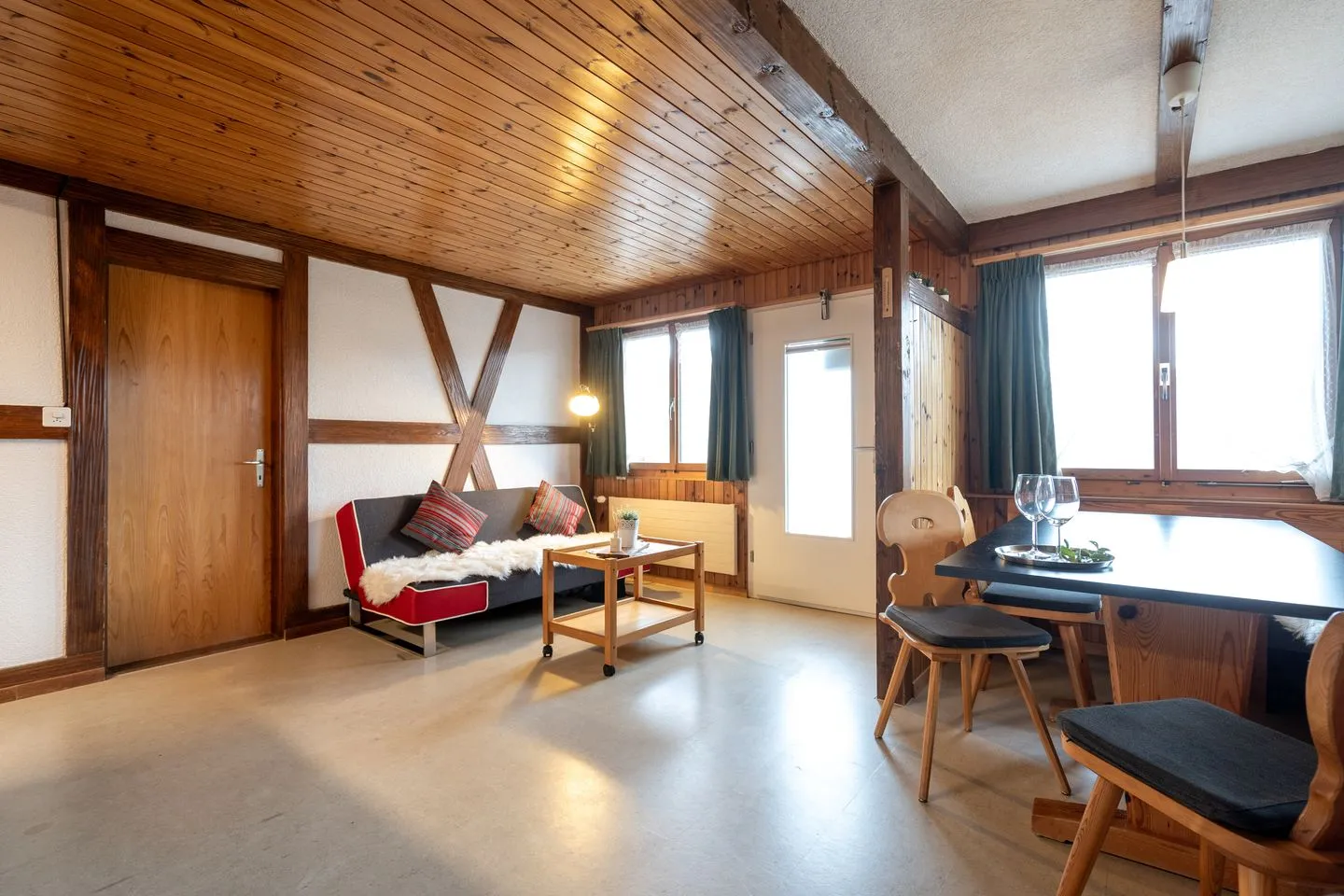 Apartment Bergdohle Amden - Wohnzimmer