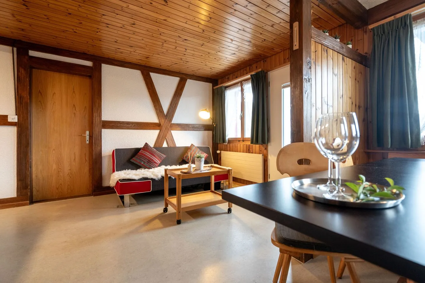 Apartment Bergdohle Amden - Wohnzimmer