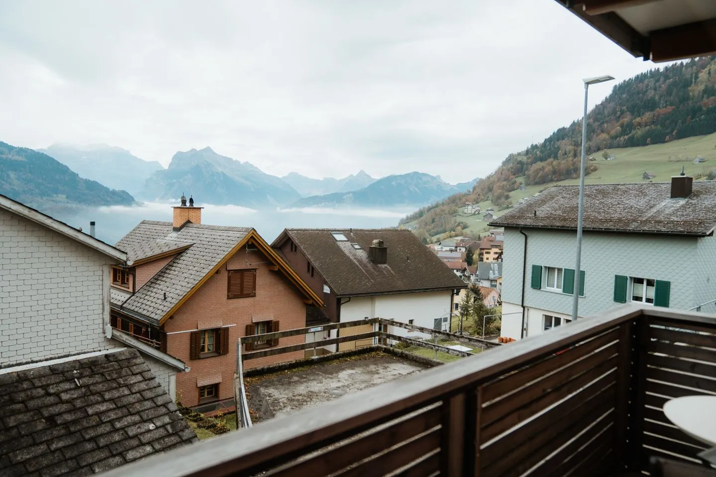 Apartment Heimathus Amden - Balcony