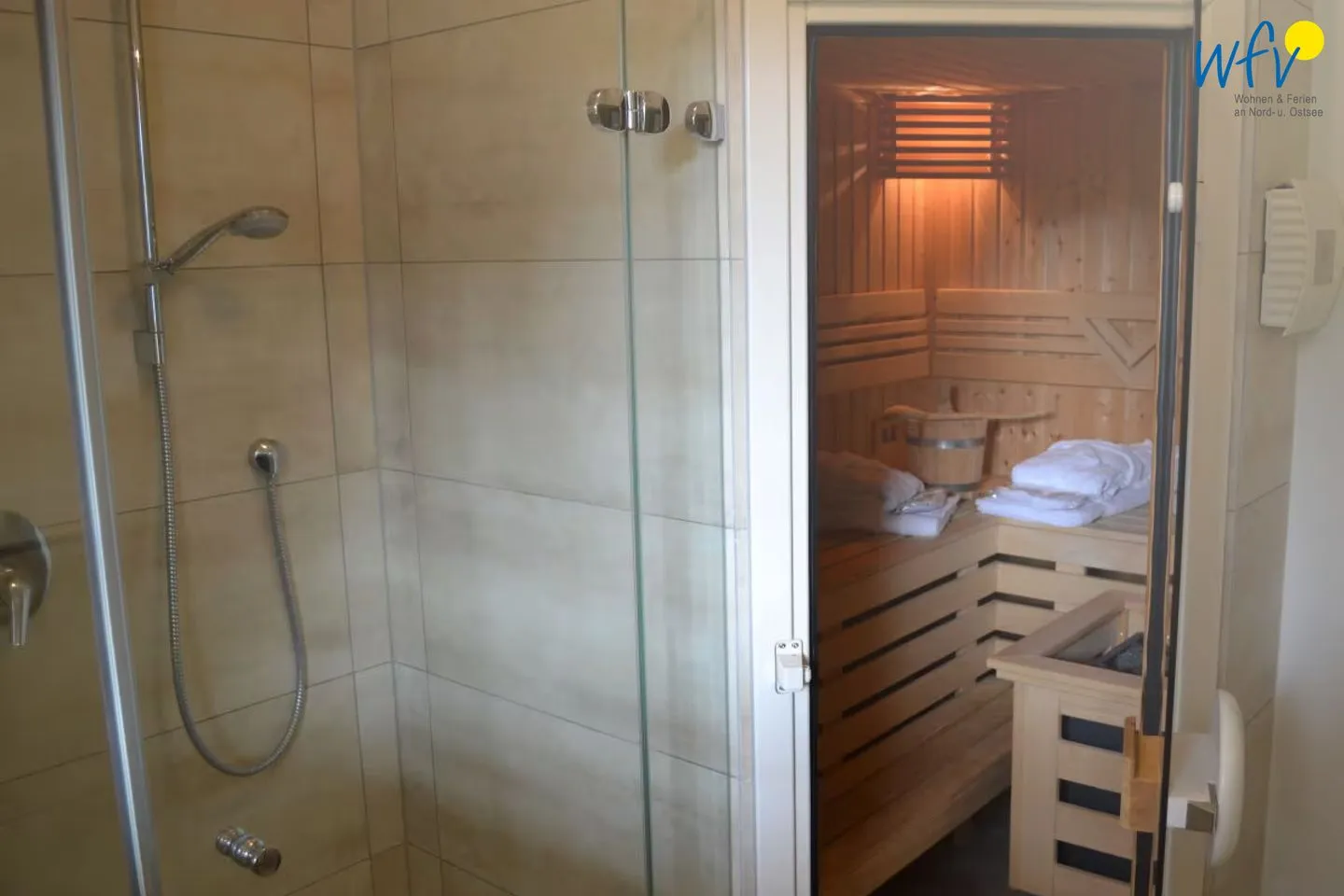 Villa Verdi Ferienwohnung 1 Wangerooge - Badezimmer