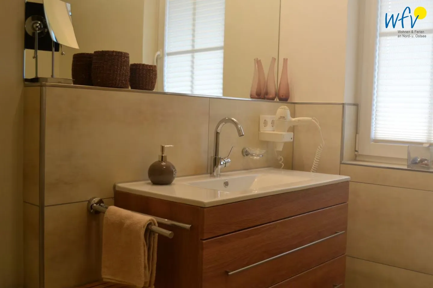 Villa Verdi Ferienwohnung 1 Wangerooge - Badezimmer