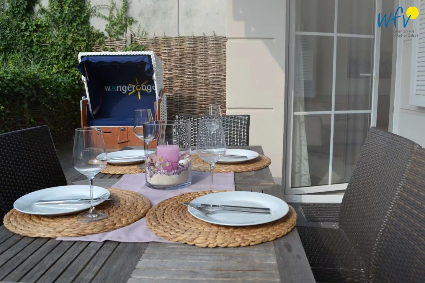 Villa Verdi Ferienwohnung 1 Wangerooge - Balkon