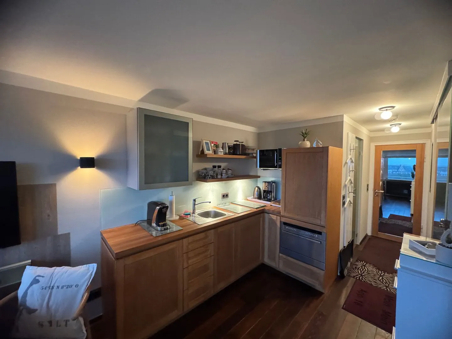 Ferienwohnung Brandenburgerstr. 11 - Dühne16 mit kleinem Meerblick Westerland - Küche / Küchenzeile