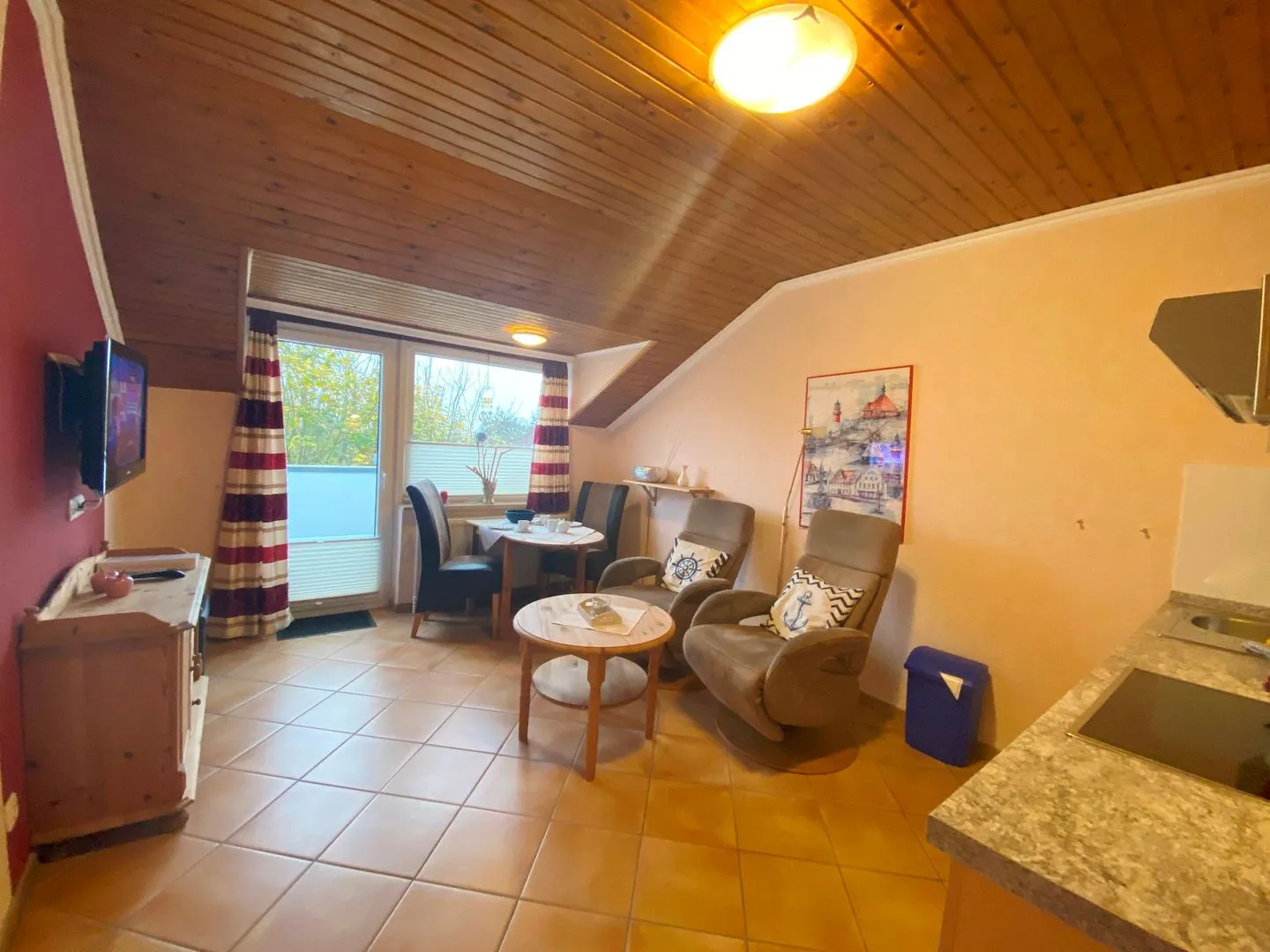 Haus am Kurpark Wohnung 24 Büsum - Wohnzimmer