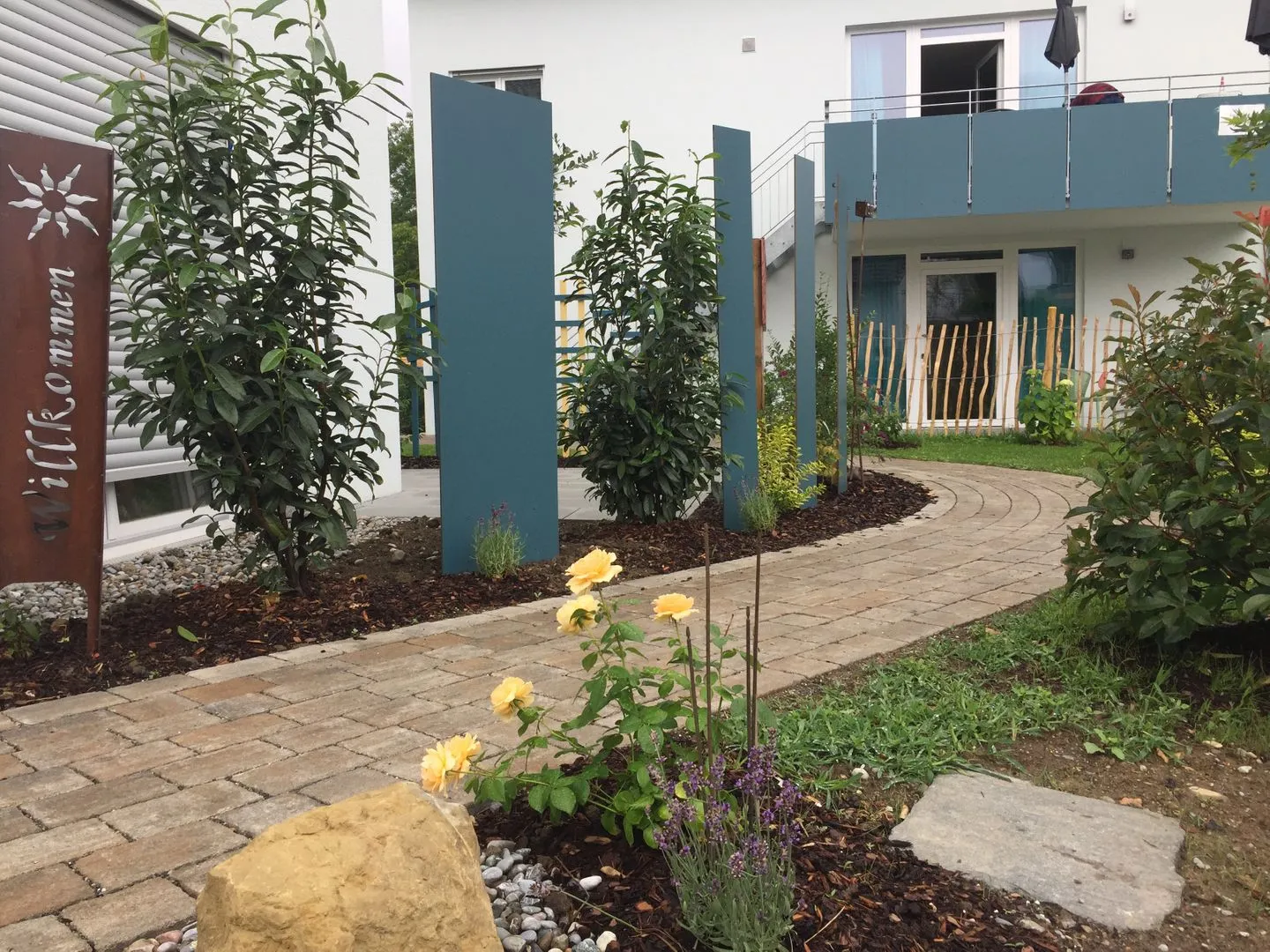 Apartment Gartenblick 7/4 EG mit überdachter Terrasse Bodensee - Garten