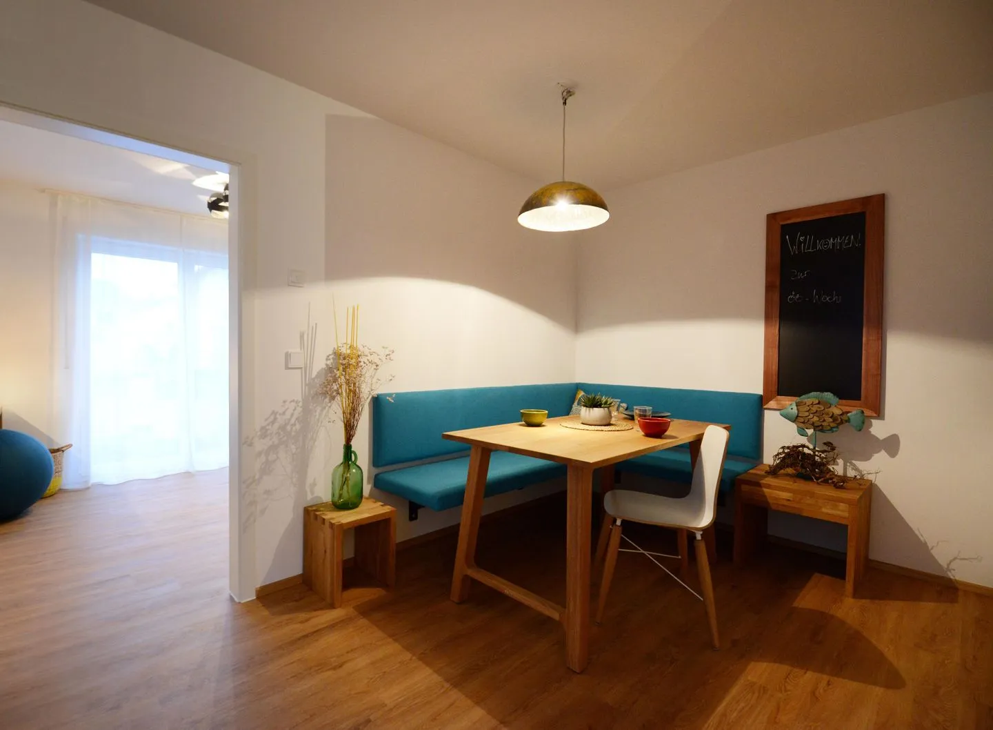 Apartment Gartenblick 7/5 EG mit überdachter Terrasse barrierefrei Bodensee - Küche / Küchenzeile