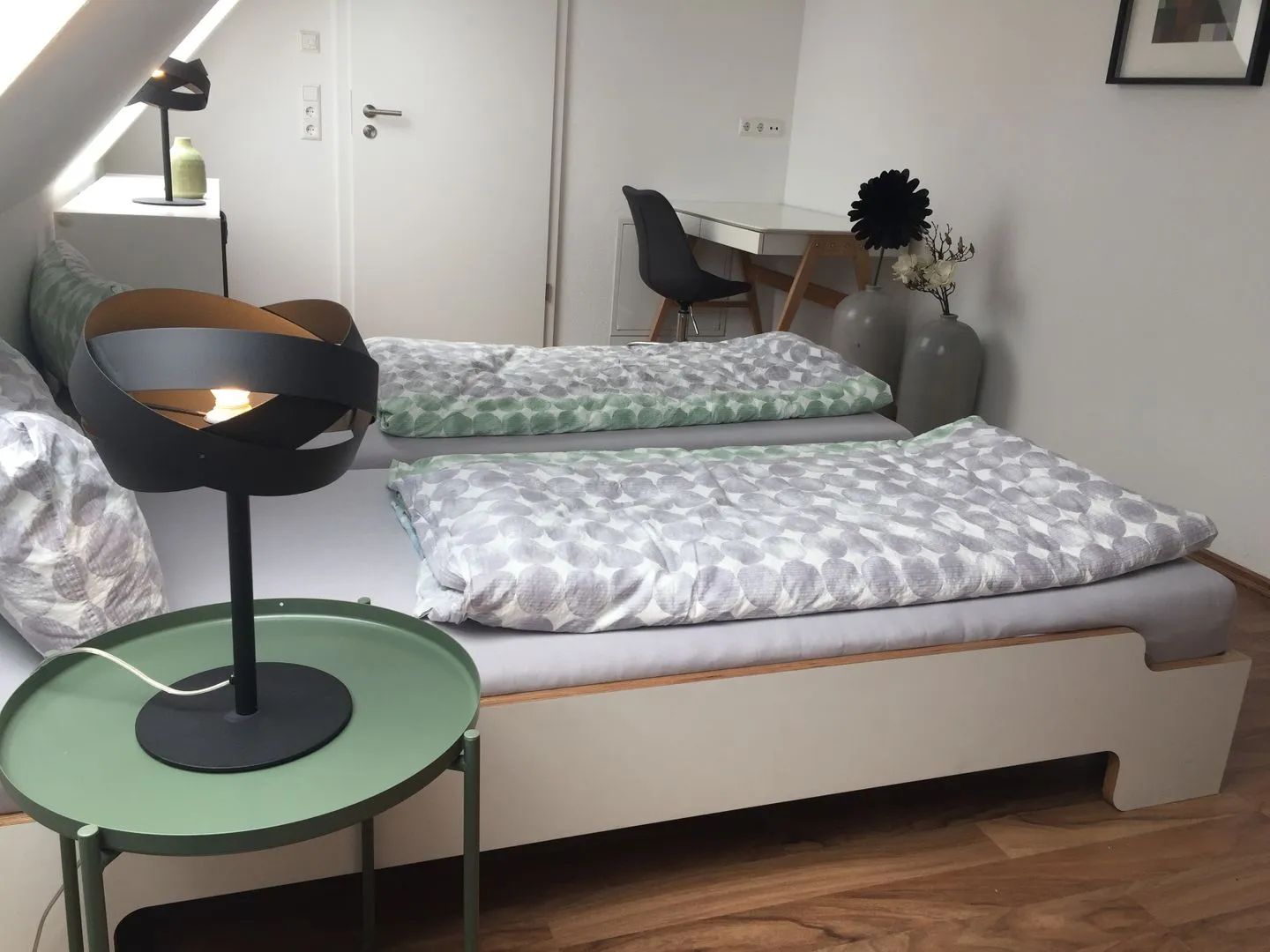Apartment Gartenblick 7c mit überdachtem Balkon Bodensee - Schlafzimmer