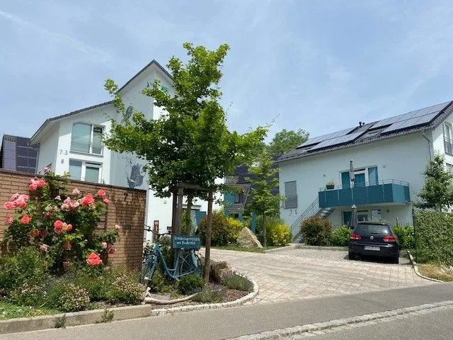 Apartment Gartenblick 7c mit überdachtem Balkon Bodensee - Fassade / Eingang