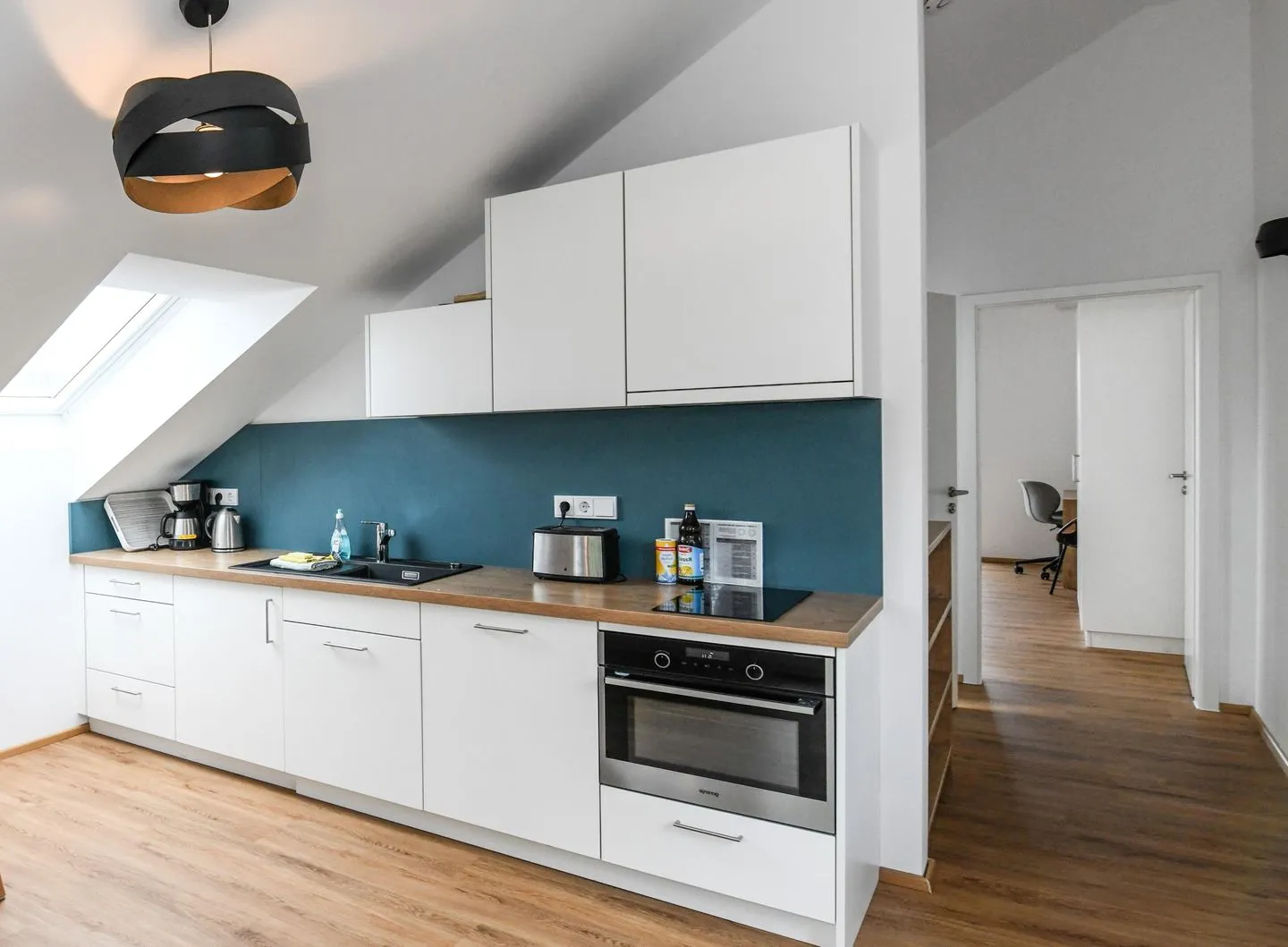 Apartment 7/8 DG mit Bergblick Bodensee - Küche / Küchenzeile