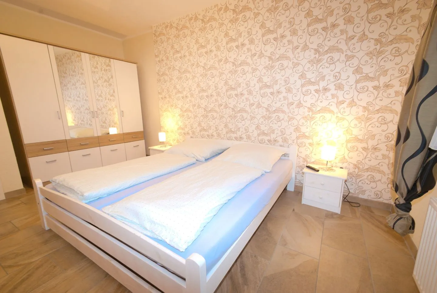Bungalow Schott 1 Norddeich - Schlafzimmer