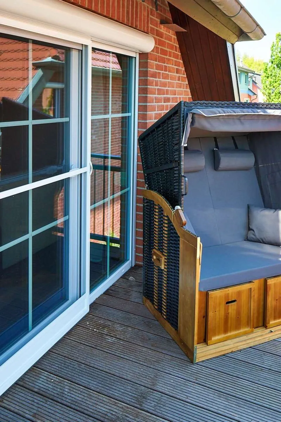 Wohnung 5 - Suite Tyr - mit großem Balkon Lobbe - Terrasse