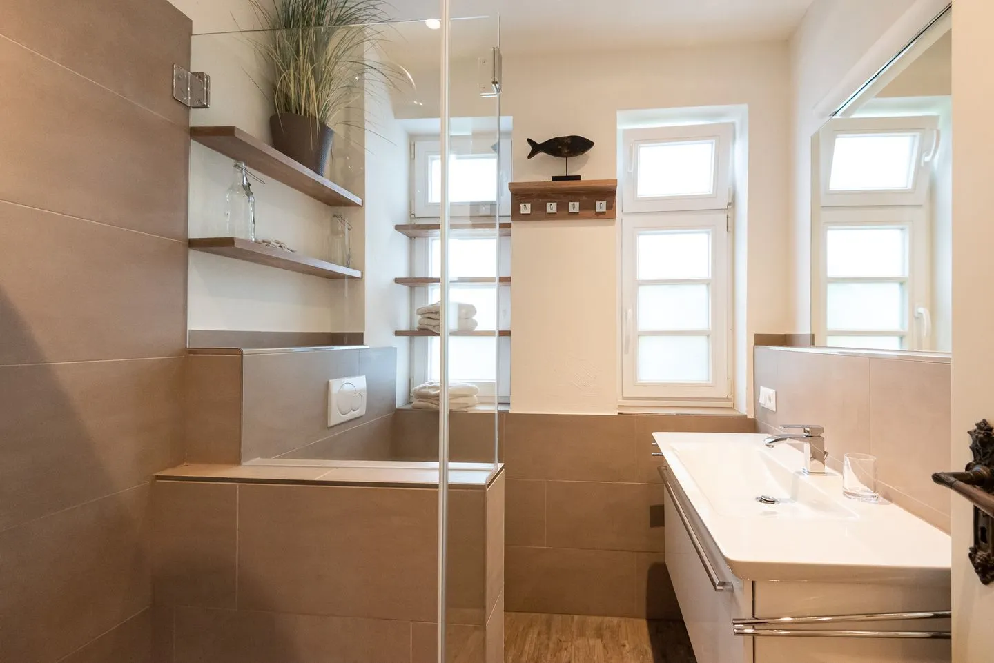 Haus Borelör, Whg. 1 Westerland - Badezimmer