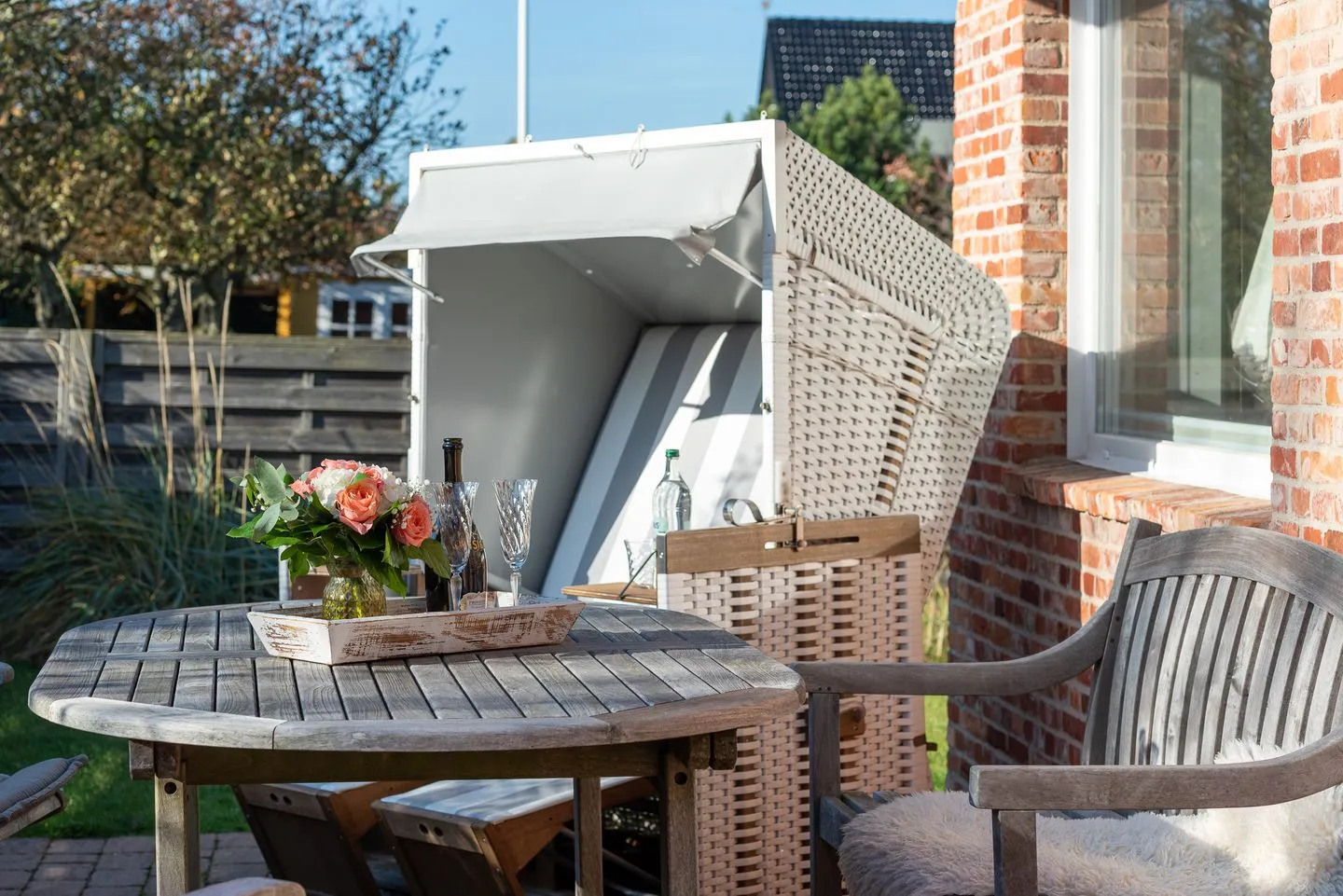 Haus Sonnenstrahl, Whg. 1 Westerland - Terrasse
