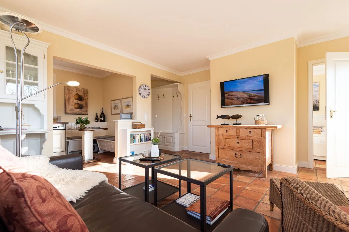 Haus Sonnenstrahl, Whg. 1 Westerland - Wohnzimmer