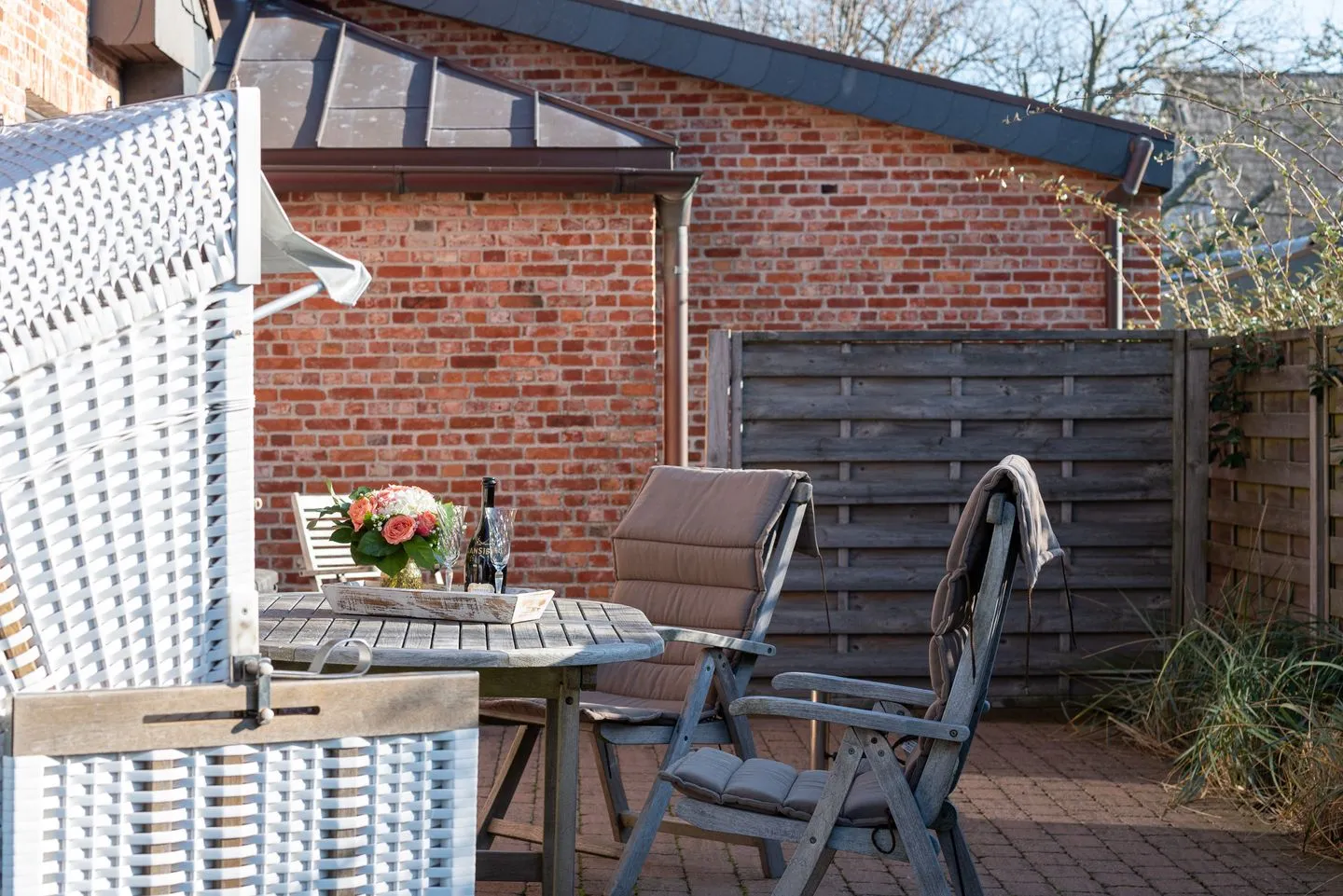 Haus Sonnenstrahl, Whg. 1 Westerland - Terrasse