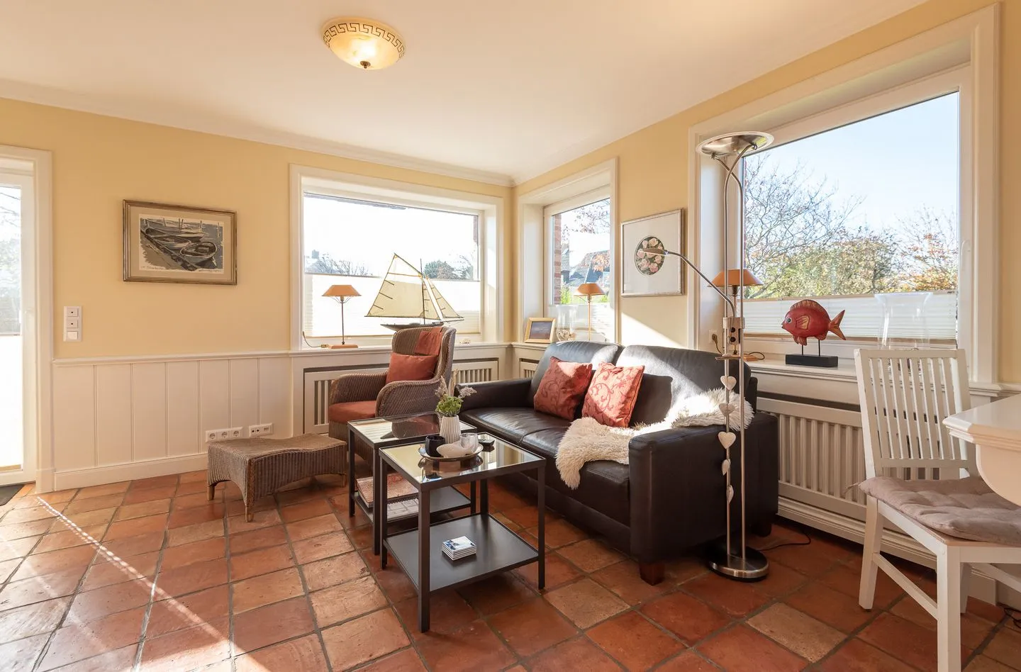 Haus Sonnenstrahl, Whg. 1 Westerland - Wohnzimmer