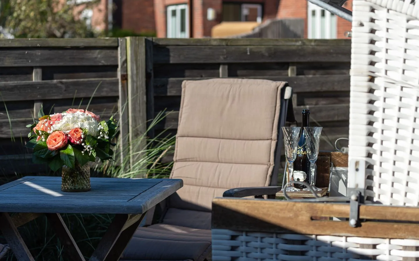 Haus Sonnenstrahl, Whg. 2 Westerland - Terrasse