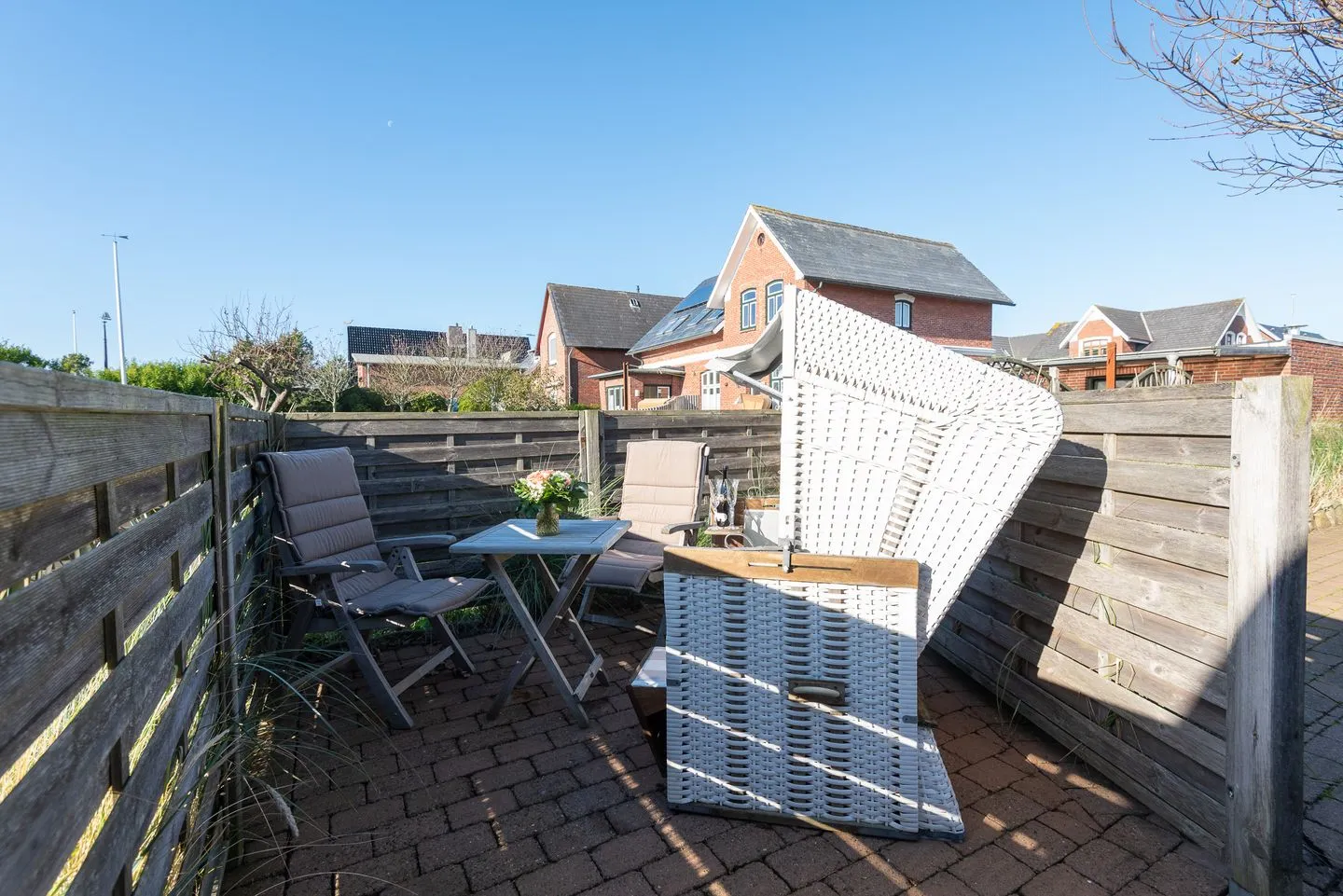 Haus Sonnenstrahl, Whg. 2 Westerland - Terrasse