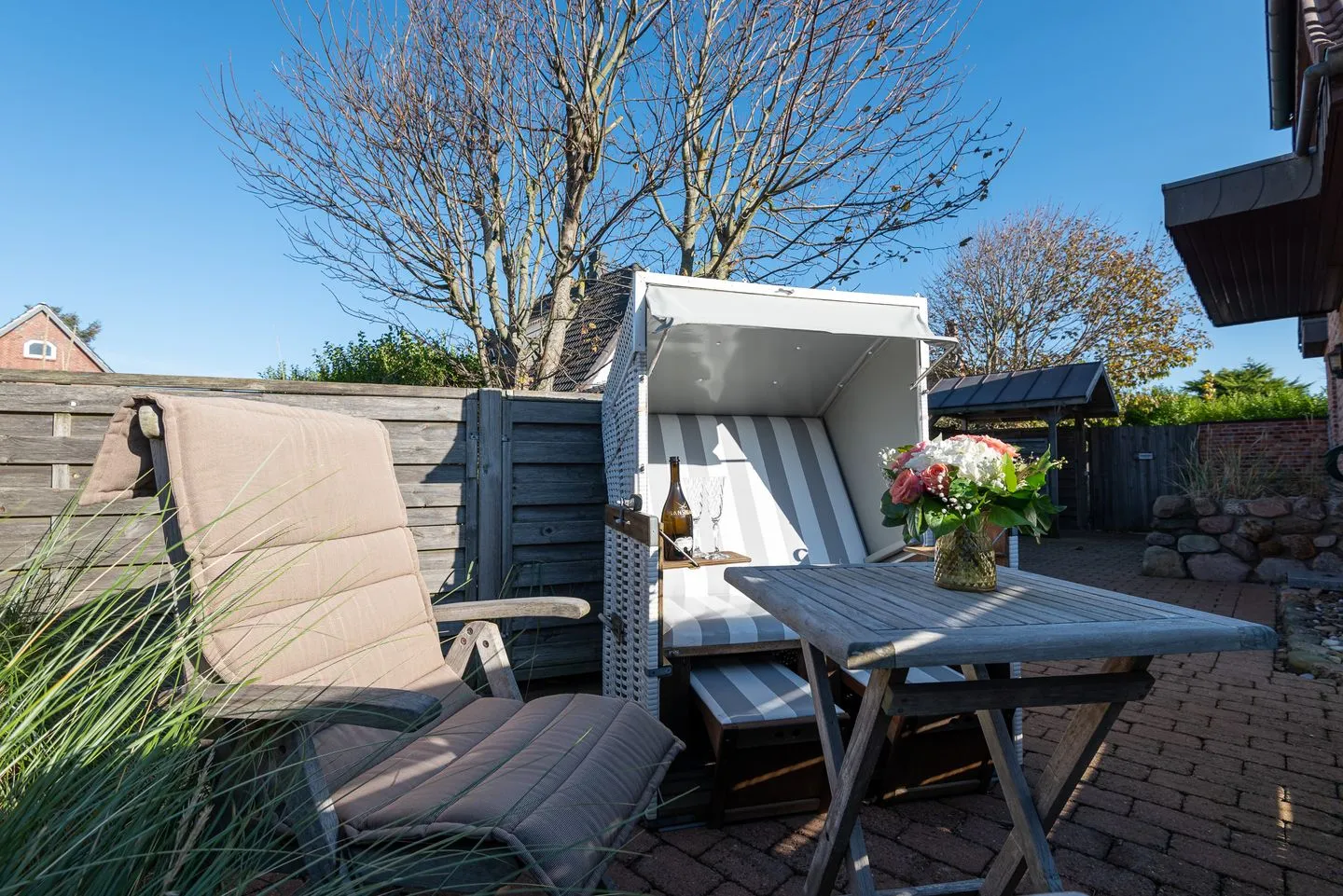 Haus Sonnenstrahl, Whg. 2 Westerland - Terrasse