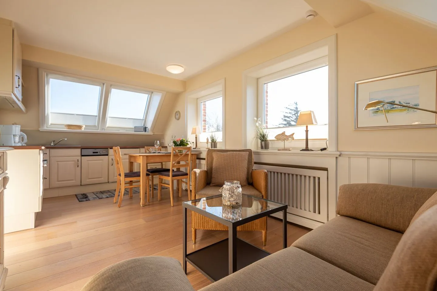 Haus Sonnenstrahl, Whg. 2 Westerland - Wohnzimmer