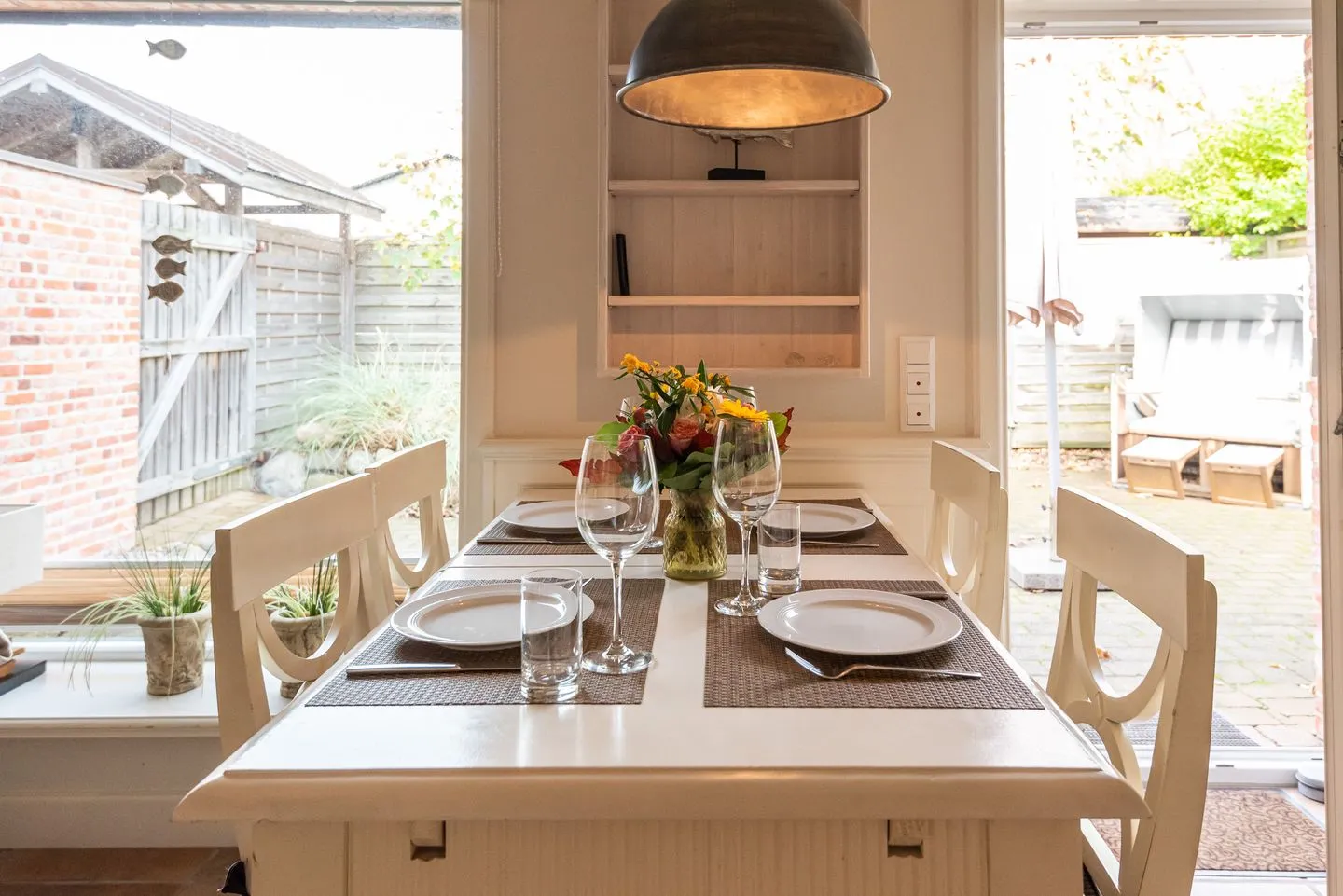 Haus Sonnenstrahl, Strandhaus Westerland - Wohnzimmer