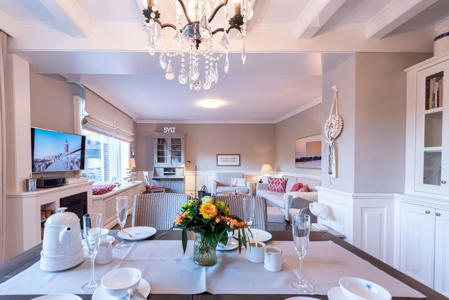 Haus Sönhüs, Whg. 1 Westerland - Wohnzimmer