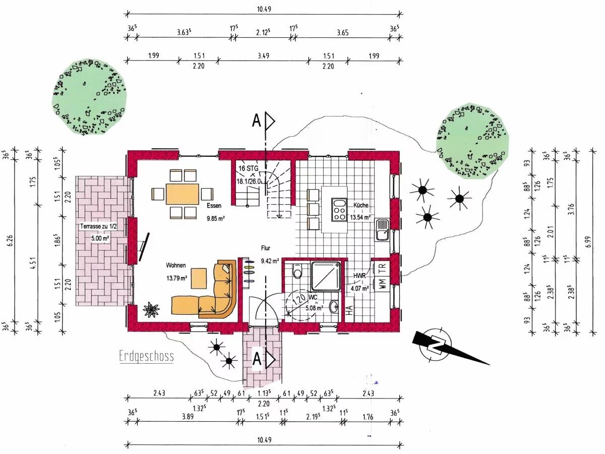  Hus Tina Trent - Grundriss