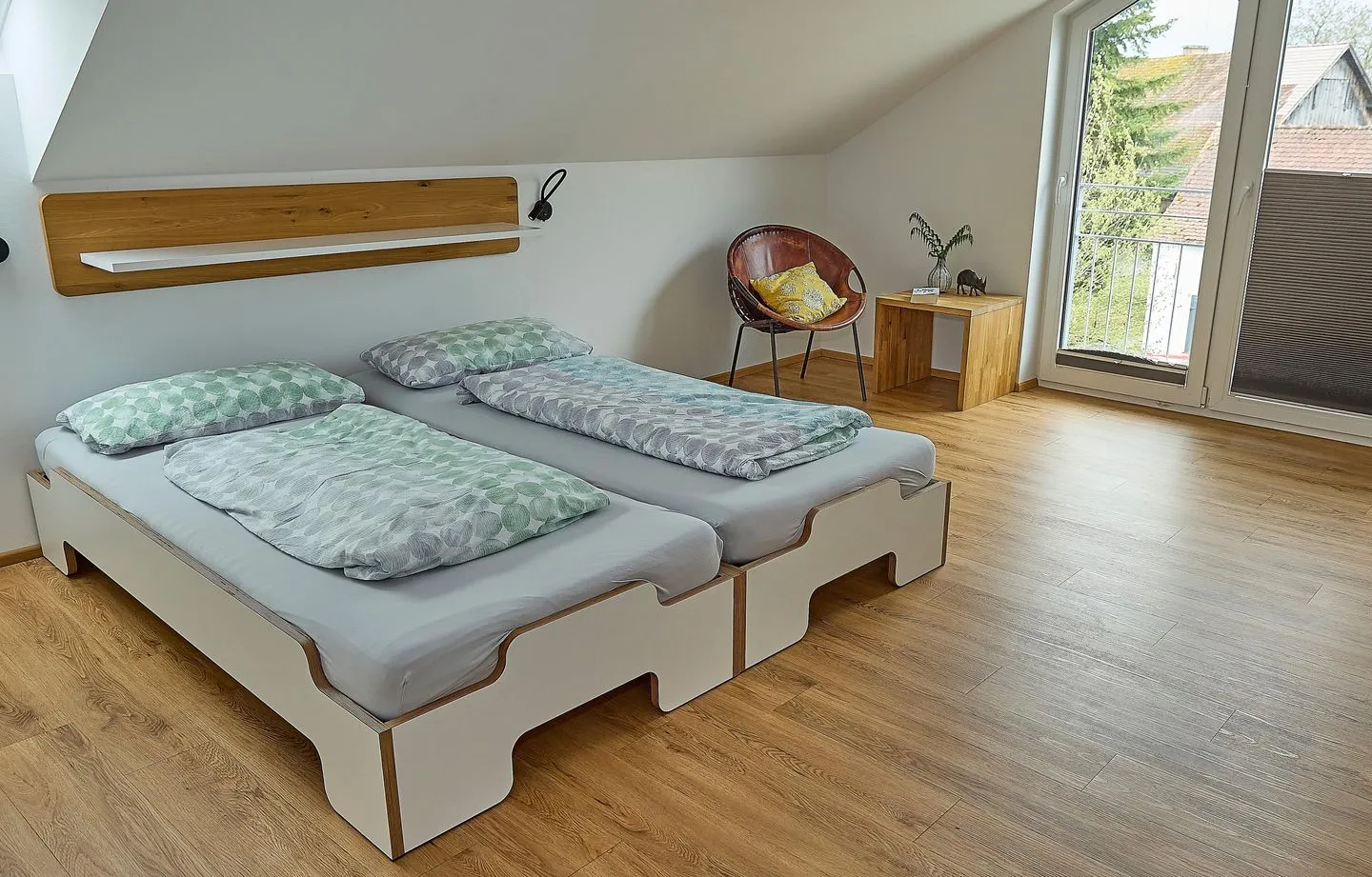 Apartment 7/8 DG mit Bergblick Bodensee - Schlafzimmer