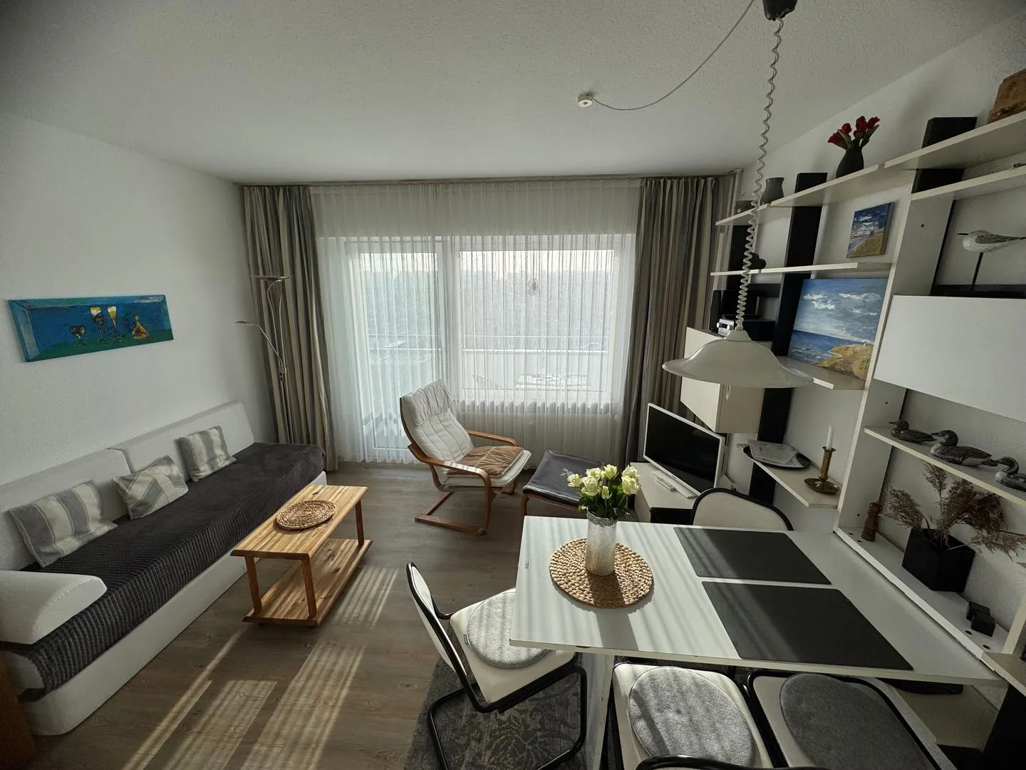 Ferienwohnung im Haus Nordland App 74 (Hund) Westerland - Wohnzimmer