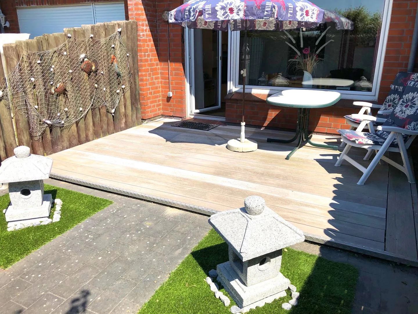 Ferienwohnung Schlordt Norddeich - Terrasse