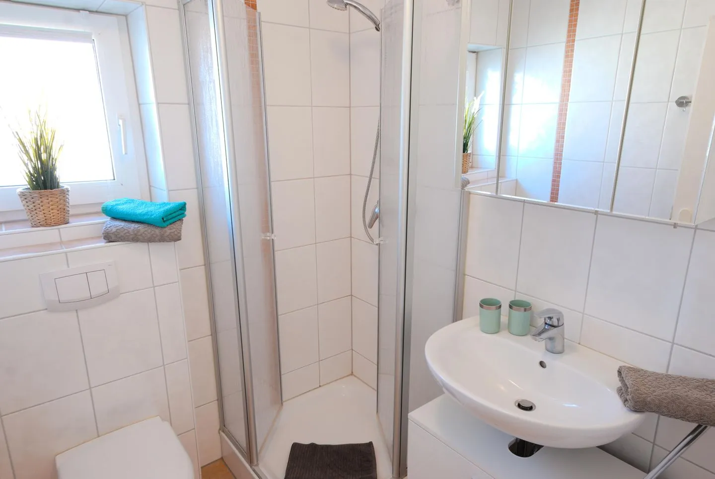 Ferienwohnung de Meev Norddeich - Badezimmer