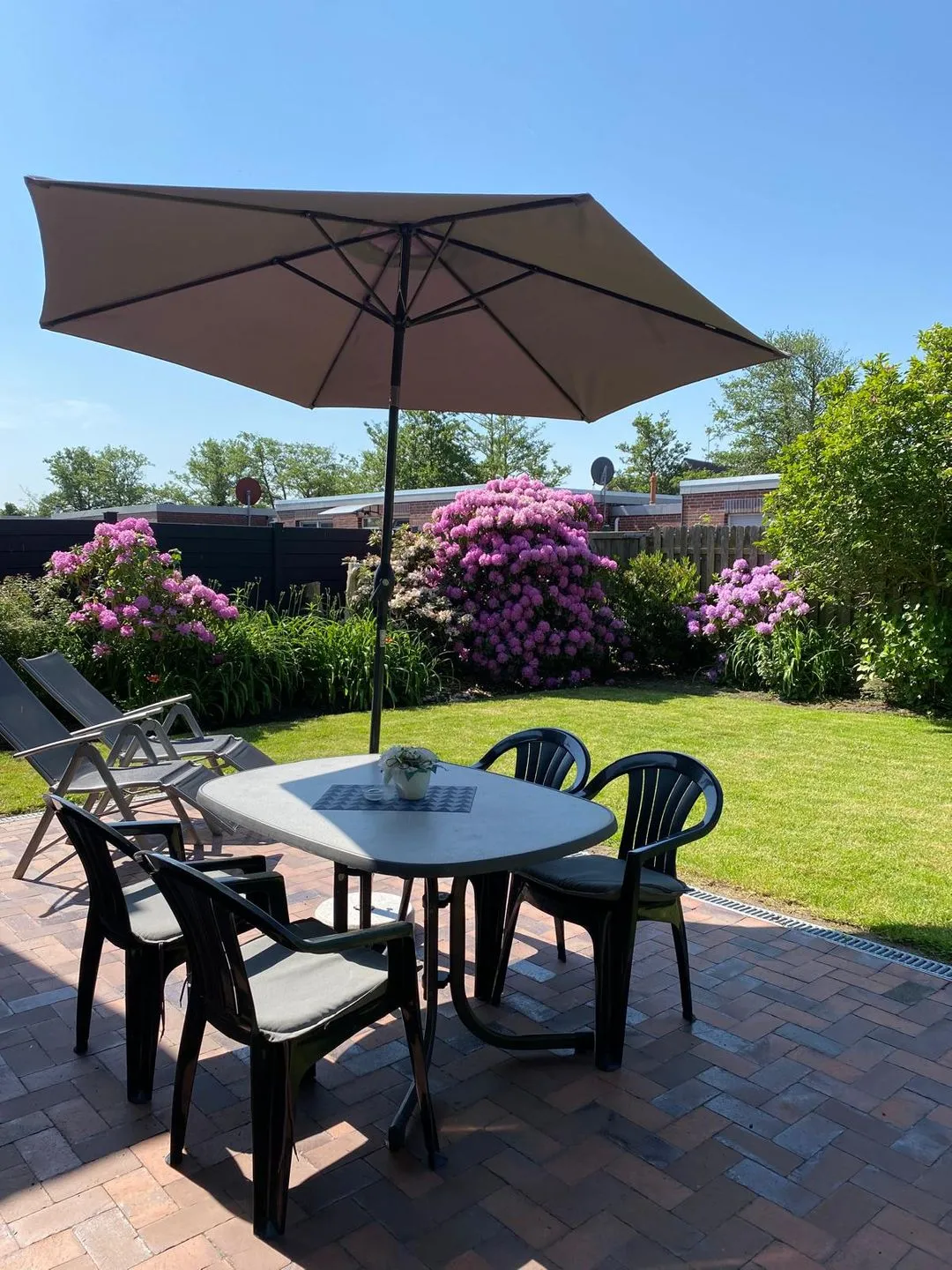 Ferienhaus Brossmann Norddeich - Terrasse