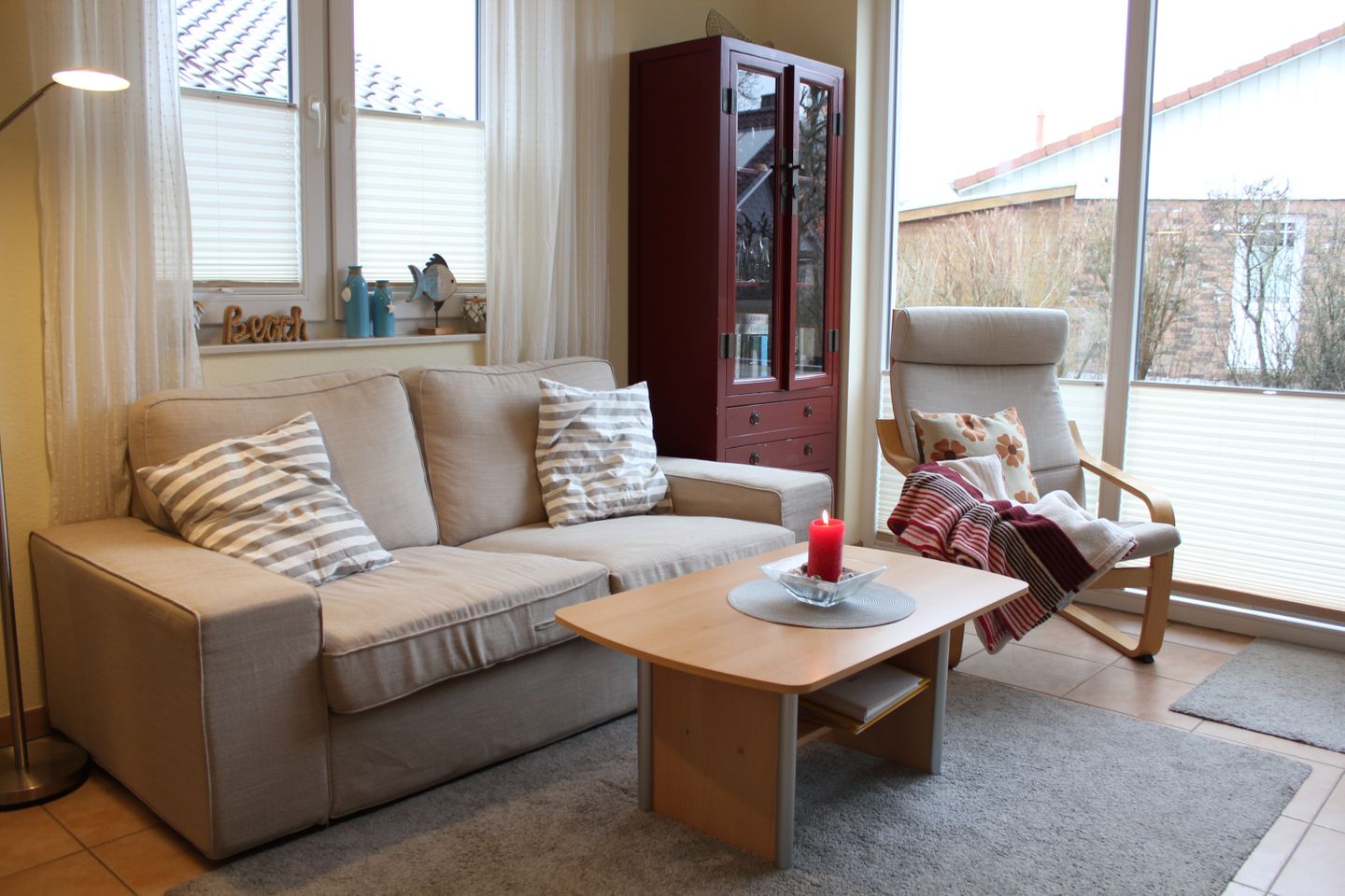 Ferienhaus für 4 Personen und Hund mit Garten, Strandkorb und Kamin