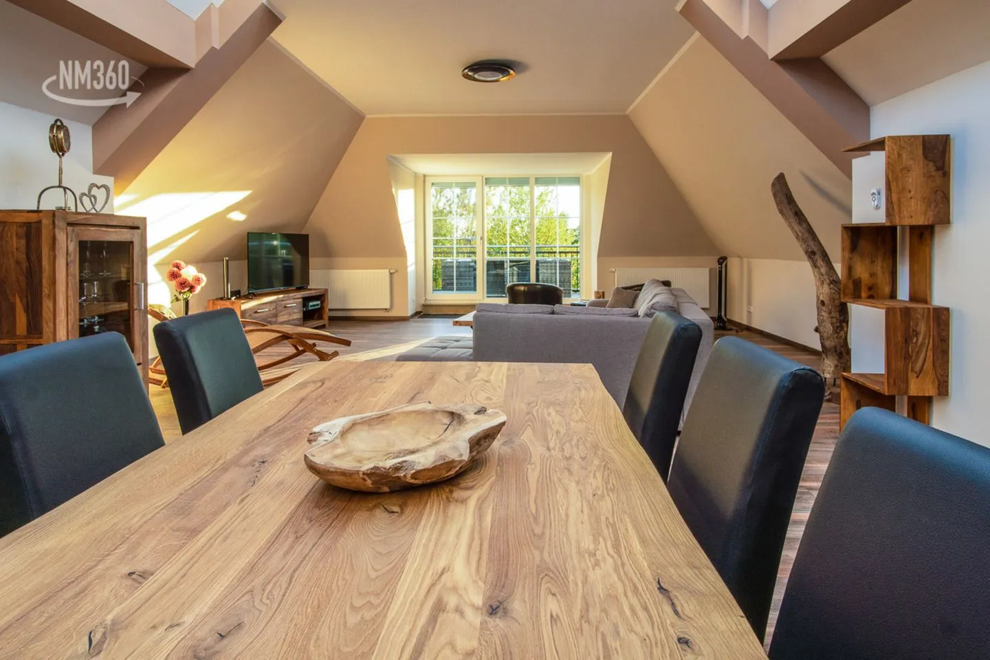 Wohnung 8 - Suite Odins HALLE Lobbe - Wohnzimmer
