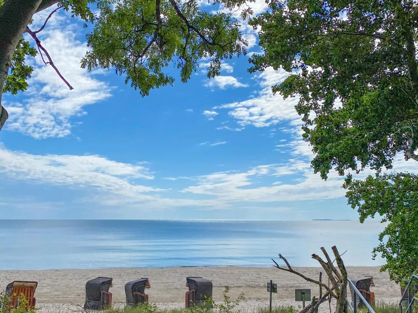 App. 10 mit Terrasse, Privatstrand Lobbe - Meerblick