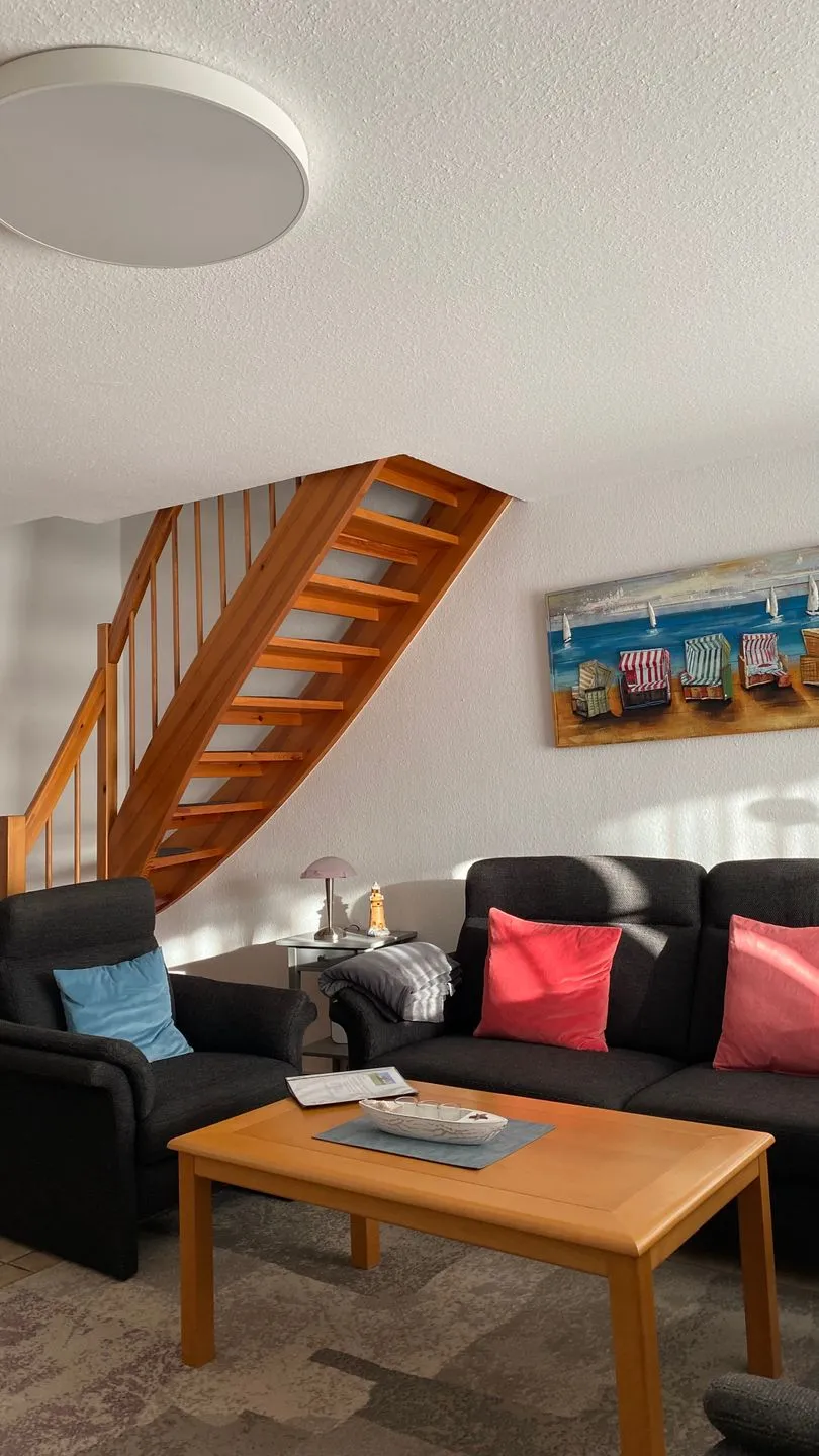 Hus op de Wurth Ferienwohnung 17 Dithmarschen - Wohnzimmer