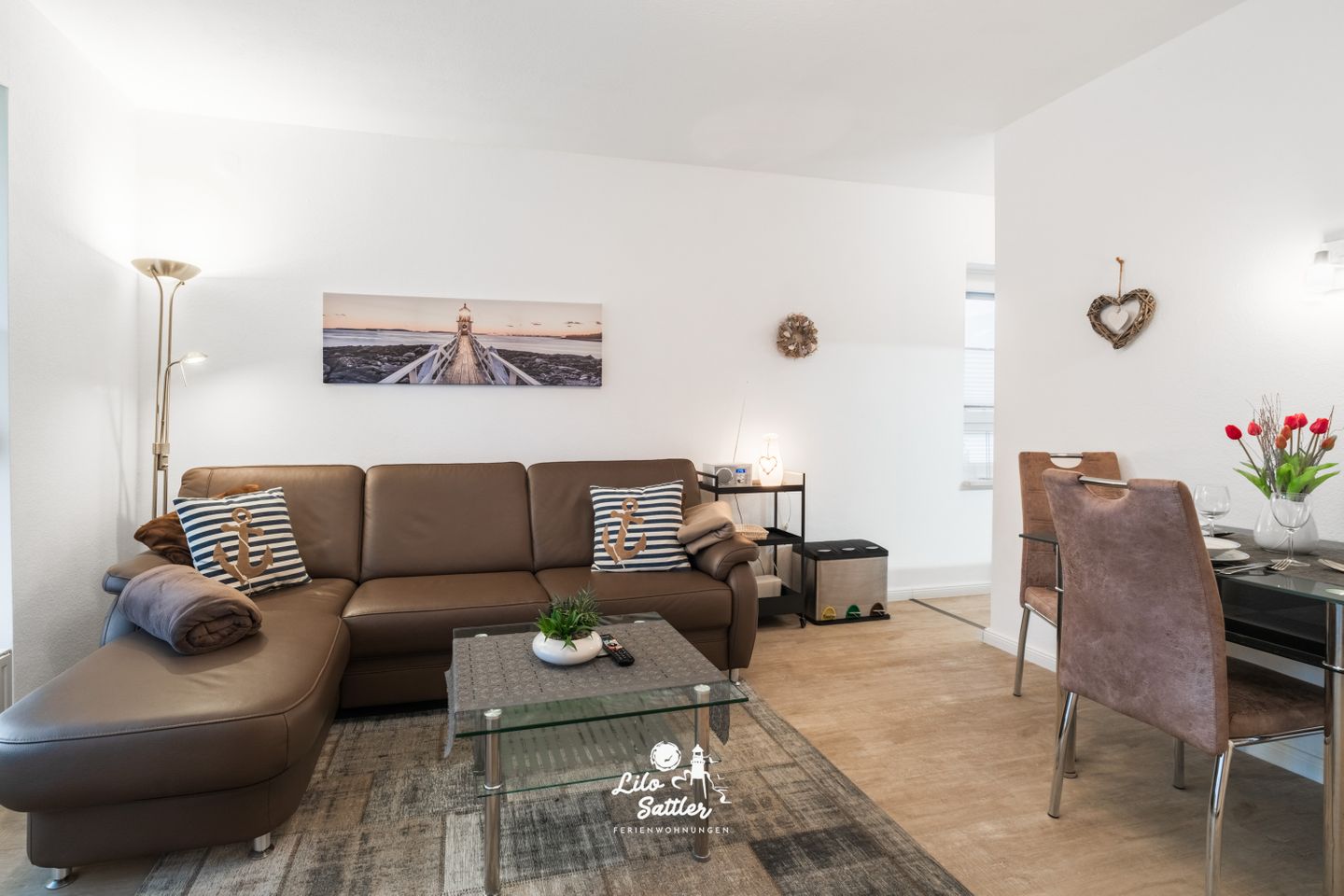 Ferienwohnung  "Küstenherz", Wohnzimmer