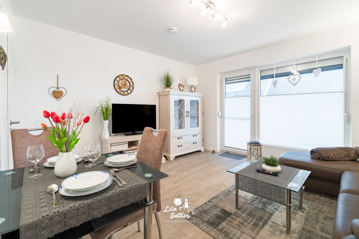 Ferienwohnung  "Küstenherz", Wohnraum