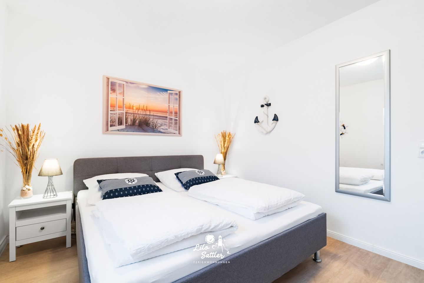 Ferienwohnung  "Küstenherz", Schlafzimmer 1